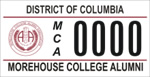 DC DMV Tag Morehouse College Alumni